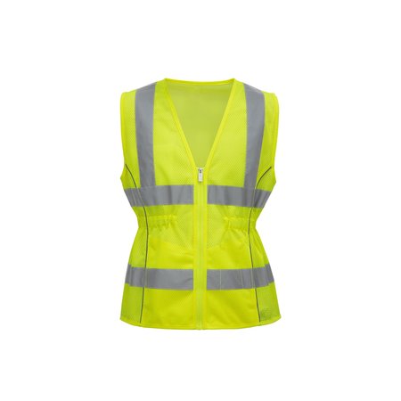 2W INTERNATIONAL Lime Fitted Safety Vest, X-Small, Class 2 RW501C-2 XS
